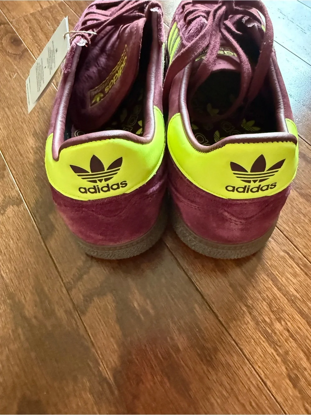 adidas Burgundy Suede Handball Spezial shoes men’s size 10.5 US